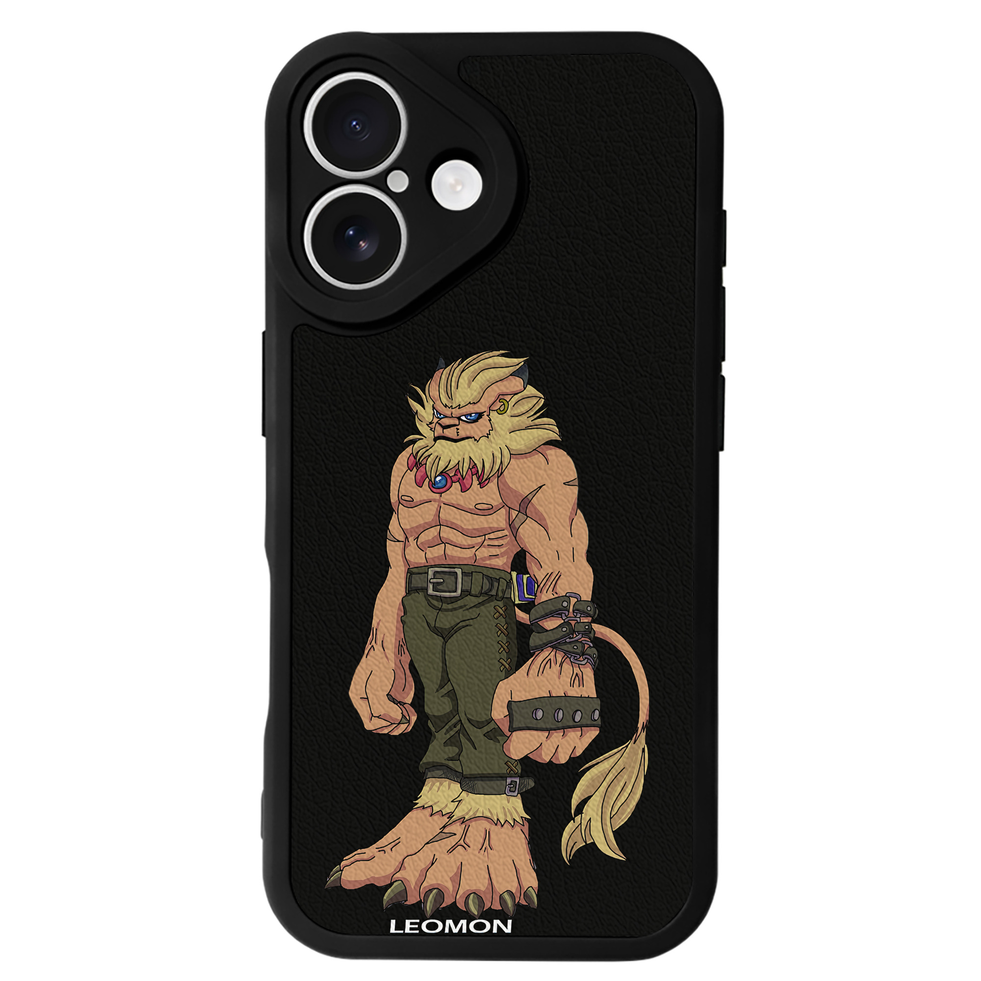 （画像用） Digimon デジタルモンスター/デジモン 【iPhone 16シリーズ対応】シリコンスマホケース（レザー調） 材質：シリコン
